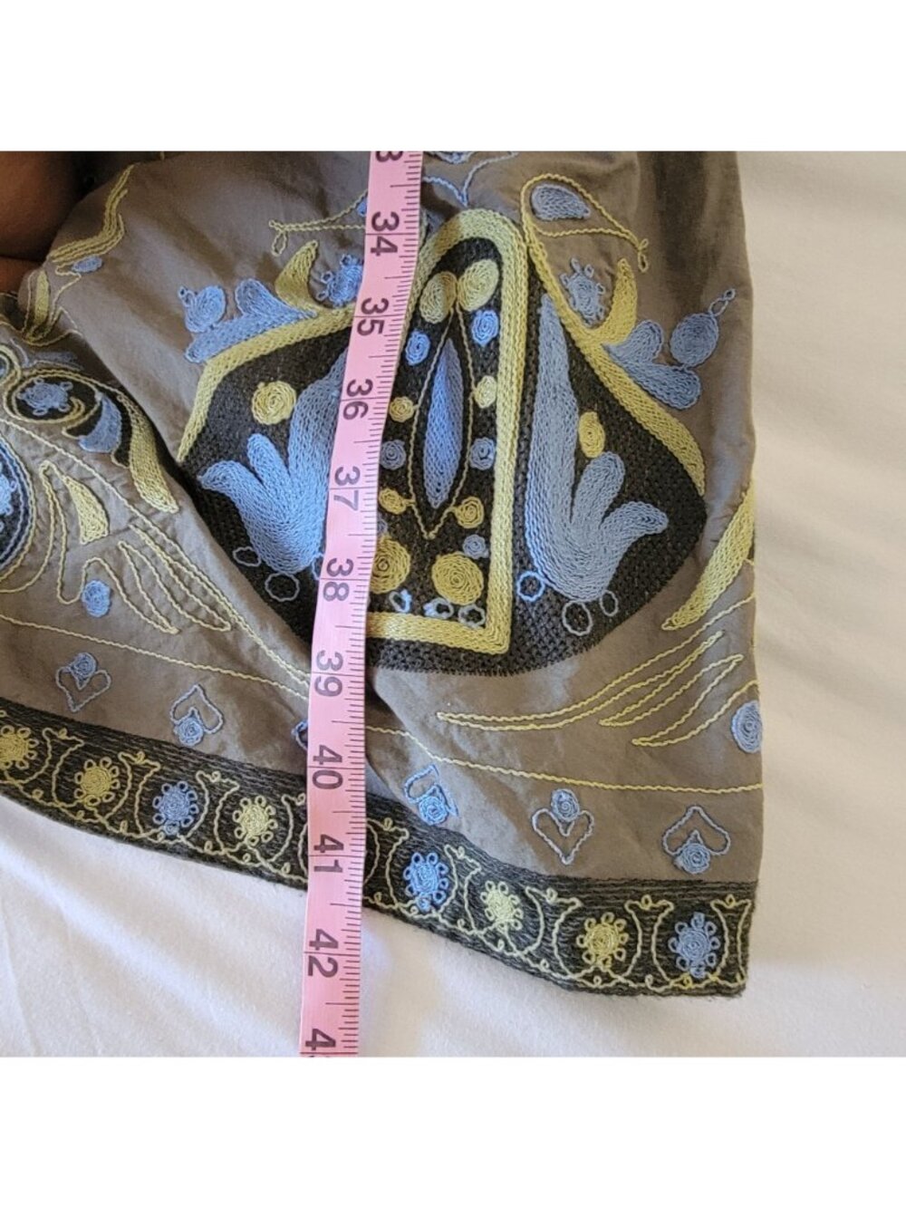 Anthropologie The Katerina Embroidered Maxi Dress Boho Chic Peasant Womens S - Picture 6 of 8